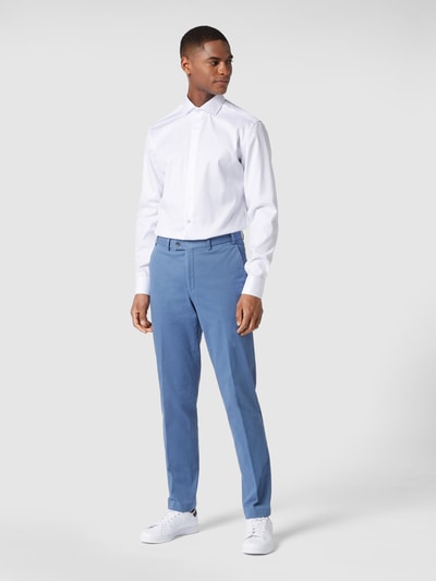 Eterna Slim Fit Business-Hemd aus Twill Weiß 1