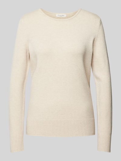 Christian Berg Woman Gebreide pullover met ribboorden, model 'Aliv' Beige gemêleerd - 2