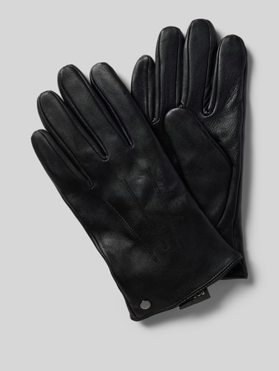 Roeckl Handschuhe aus echtem beschichtetem Leder Black 1