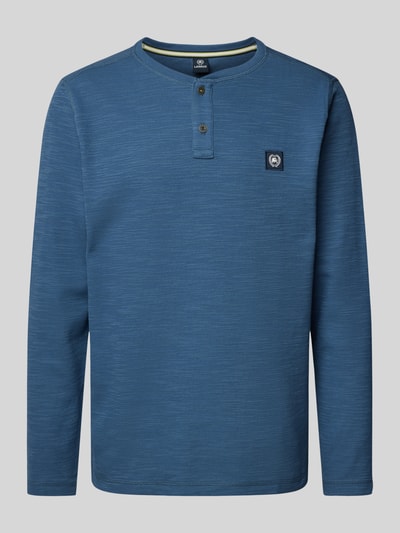 Lerros Longsleeve mit Knopfleiste Modell 'SERAFINO' Rauchblau 2