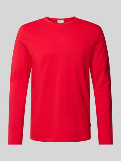 s.Oliver RED LABEL Regular fit shirt met lange mouwen van zacht katoenjersey Rood - 2