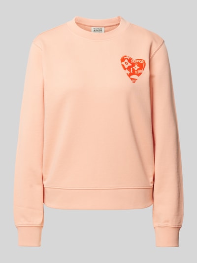 Scotch & Soda Sweatshirt mit Motiv- und Label-Print Apricot 2