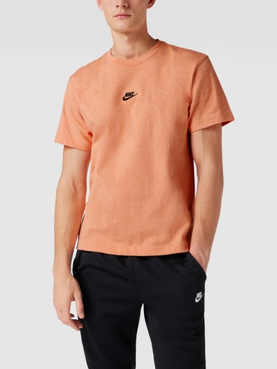 Nike T-shirt met labelstitching Oudroze gemêleerd - 4