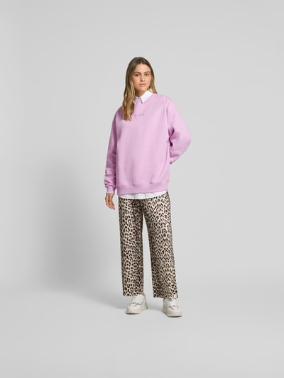 OH APRIL Oversized Sweatshirt mit Stehkragen Lila 1