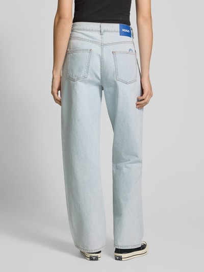 Hugo Blue Wide leg jeans in 5-pocketmodel, model 'Leni' Lichtblauw - 5