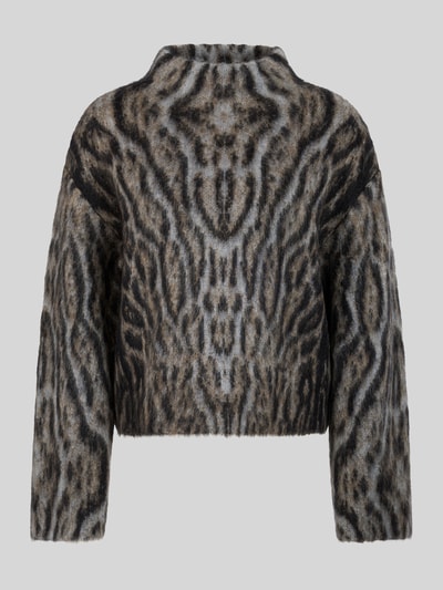 Marc Cain Pullover aus Mohairwolle mit ausgestelltem Ärmel Taupe 2