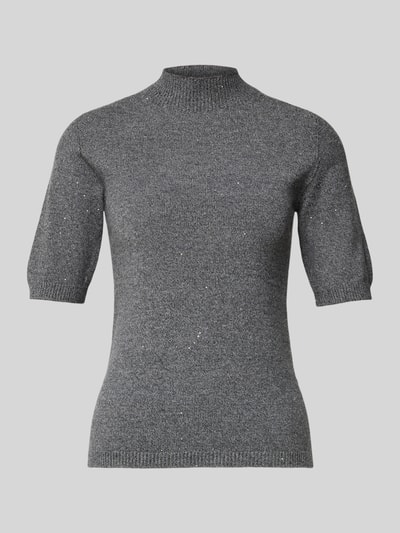 Liu Jo White Gebreid shirt met opstaande kraag Middengrijs - 2