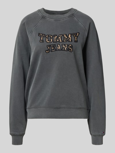 Tommy Jeans Boxy Fit Sweatshirt aus reiner Baumwolle Anthrazit 2