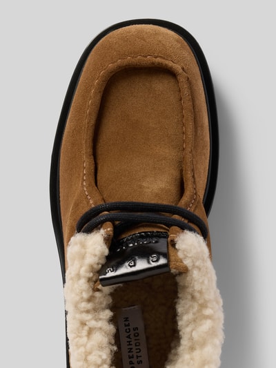 Copenhagen Schoenen met labeldetail Middenbruin - 3