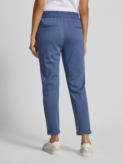 FREE/QUENT Slim Fit Stoffhose mit fixierten Abschlüssen Modell 'Nanni' Blau 5
