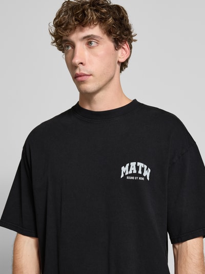 Review X MATW Oversized T-shirt met labelprint Zwart - 3