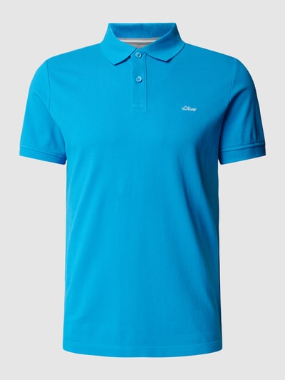 s.Oliver RED LABEL Poloshirt met labelstitching Turquoise - 2