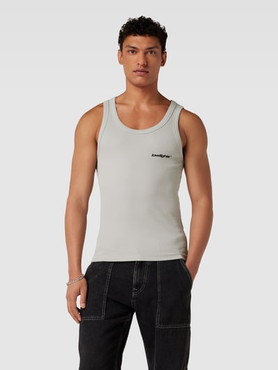 Low Lights Studios Tank Top mit Label-Print Hellgrau 4