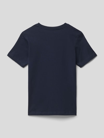 Jack & Jones T-shirt z czystej bawełny model ‘JEFF’ Granatowy 3