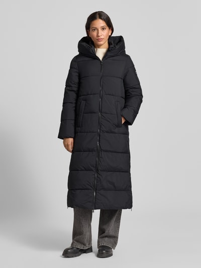 ECOALF Steppmantel mit Zweiwege-Reißverschluss Modell 'ARANDA' Black 4