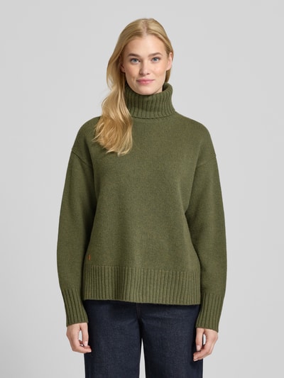 Polo Ralph Lauren Sweter z dzianiny z golfem Zielony 4