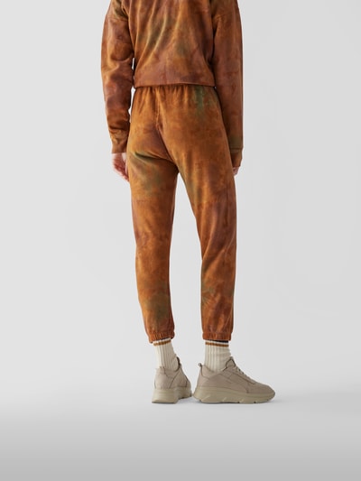 SPRWMN Sweathose mit Allover-Muster Terrakotta 5