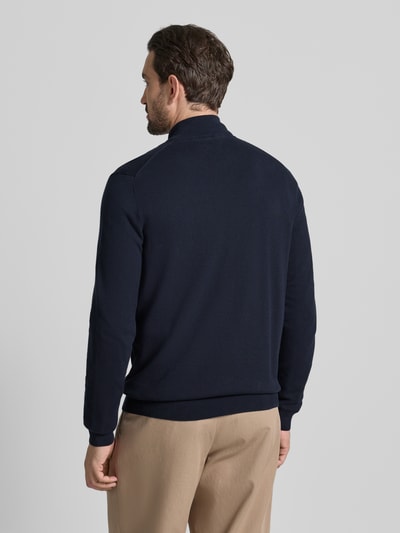 Christian Berg Men Strickjacke mit Reißverschluss Marine 5