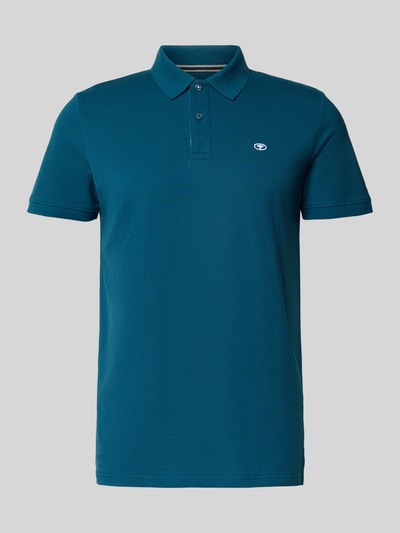 Tom Tailor Regular Fit Poloshirt aus reiner Baumwolle Dunkelblau 2