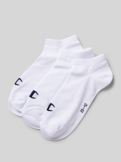 CHAMPION Sneakersocken mit Label-Print im 3er-Pack Weiss 1