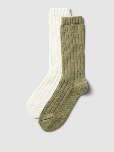 Jake*s Casual Sokken met ribboord in kaki online kopen | P&C