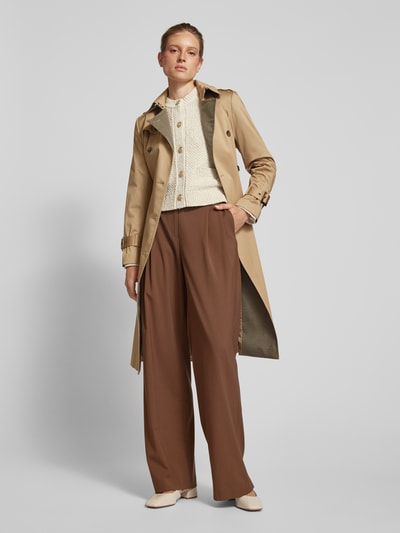 Jake*s Collection Pantalon met persplooi Middenbruin - 1