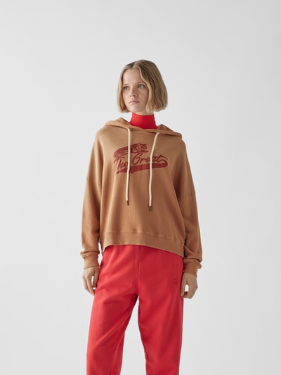 The Great Hoodie mit Label-Print Apricot 4
