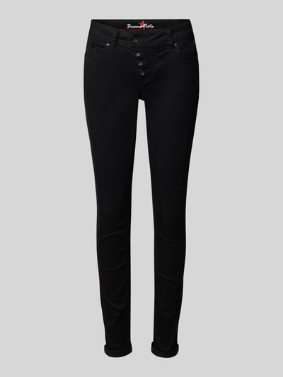 Buena Vista Skinny Fit Jeans mit asymmetrischer Knopfleiste Black 2