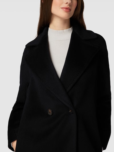 Max Mara Studio Mantel mit Reverskragen Modell 'TOLEDO' Black 3