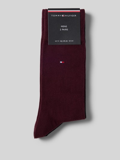 Tommy Hilfiger Kousen van katoenmix, per 2 paar Bordeaux - 3