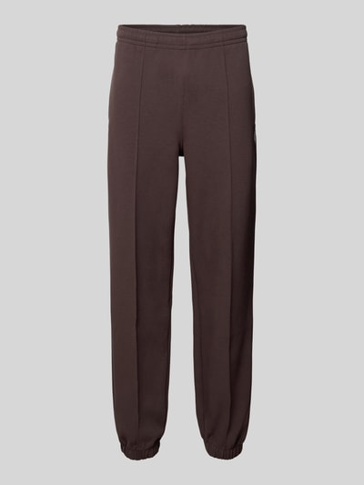 Lacoste Regular fit sweatpants van katoenmix Chocoladebruin - 2