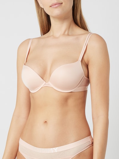 TOMMY HILFIGER Push-up-BH aus Mikrofaser mit Spitzenbesatz  Rose 4