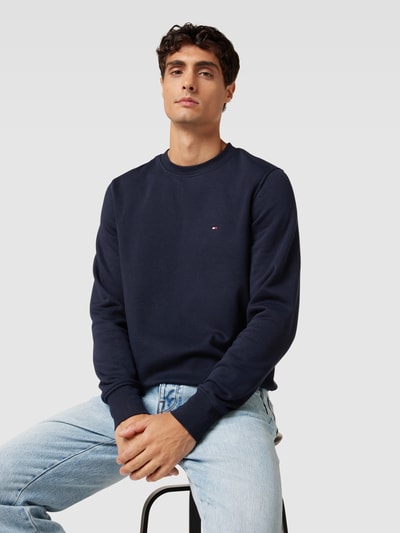 Tommy Hilfiger Sweatshirt met labelstitching c Marineblauw - 3