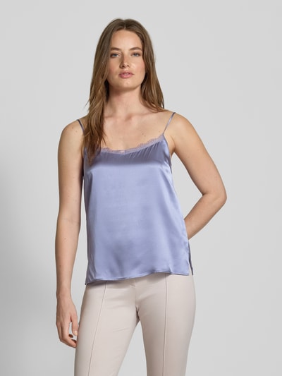 Marc Cain Seidentop mit Spitzenbesatz Lavender 4