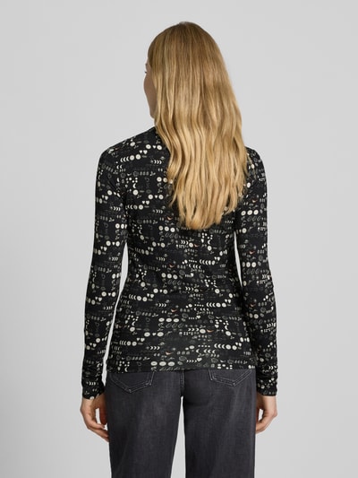 Scotch & Soda Shirt met lange mouwen en opstaande kraag Zwart - 5