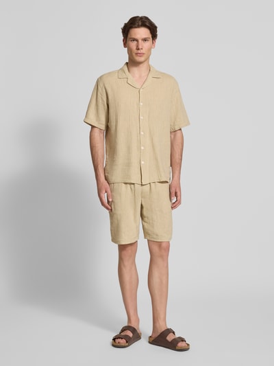 Redefined Rebel Regular Fit Leinenhemd mit Reverskragen Modell 'DYLAN' Offwhite 1
