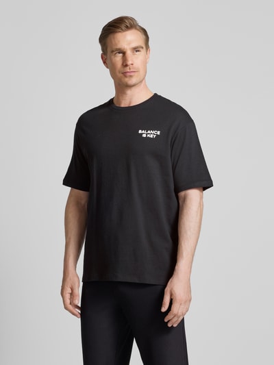 SELECTED HOMME T-Shirt mit Statement-Print Black 4