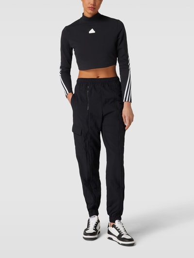 ADIDAS SPORTSWEAR Cropped Longsleeve mit Galonstreifen Black 1