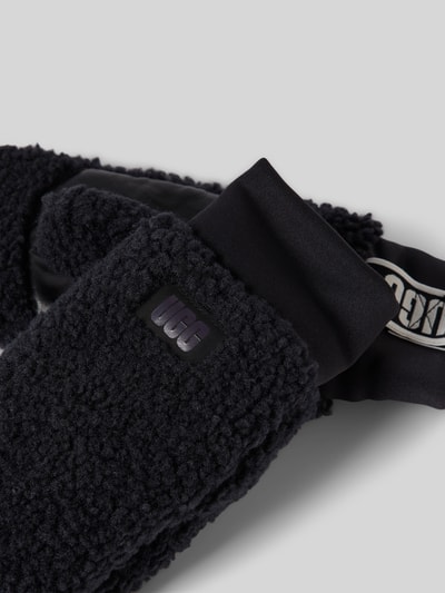 UGG Fäustlinge mit Label-Badge Modell 'UGGFLUFF MITTEN' Black 2