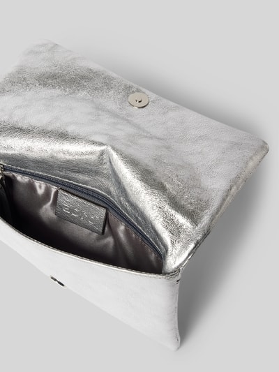 Abro Clutch mit Reißverschlussfach innen Silber 5