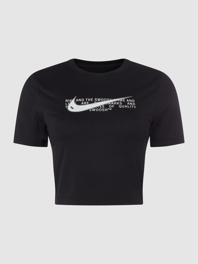 Nike Slim Fit T-Shirt aus Modalmischung  Black 1