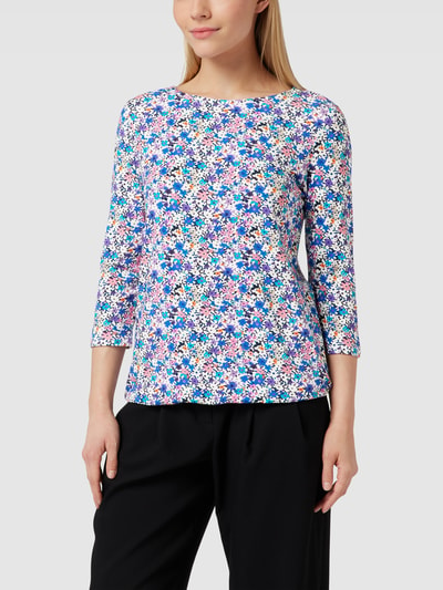 Christian Berg Woman Shirt met lange mouwen met all-over bloemenmotief Offwhite - 4