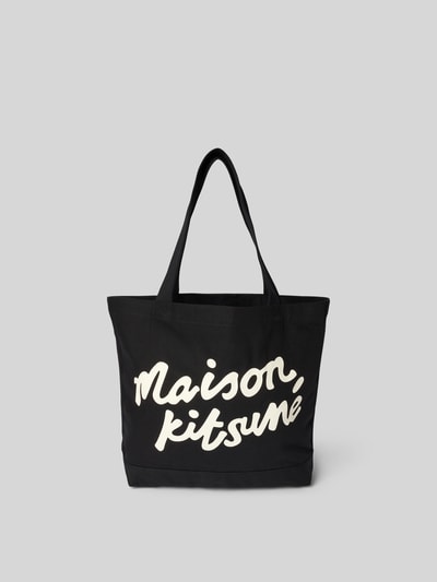 MAISON KITSUNÉ Shopper aus reiner Baumwolle Black 2