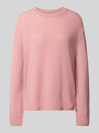 Productfoto, zachte roze loose fit pullover uit pure wol van Marc O'Polo, Dames pullover, fijne structuur, Loose Fit Pullover uit reiner Wolle