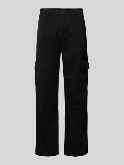 EIGHTYFIVE Baggy Cargohose mit Label-Detail Black 2