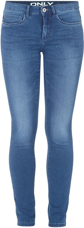 Only Jeansy o kroju skinny fit ze średnim stanem i dodatkiem streczu Dżins 6