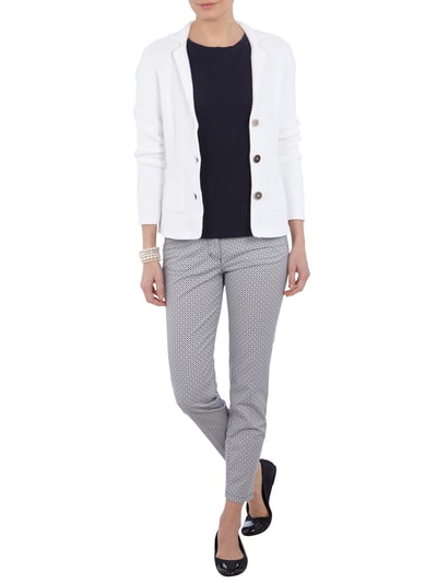 Gc Fontana Strick-Blazer mit grobem Maschenbild (weiss) online kaufen
