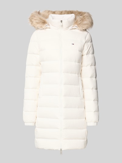 Tommy Jeans Płaszcz puchowy o kroju regular fit z wypełnieniem kaczym puchem Złamany biały 2