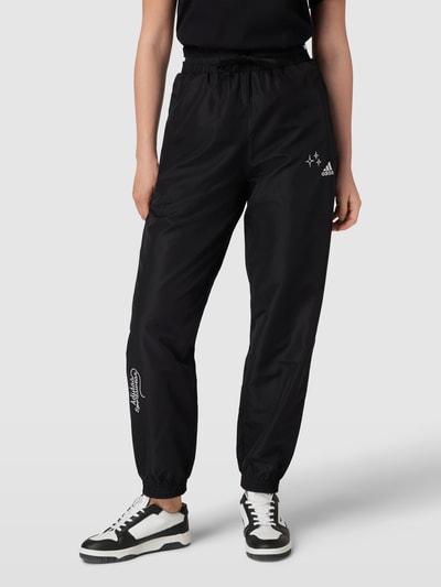 ADIDAS SPORTSWEAR Spodnie sportowe z wyhaftowanym logo Czarny 4