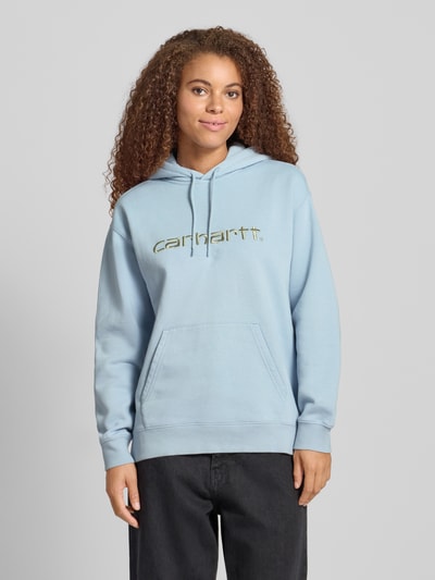 Carhartt Work In Progress Bluza z kapturem i kieszenią kangurką Jasnoniebieski 4
